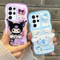 ฝาหลังนิ่มลายการ์ตูน Sanrio Kuromi Cinnamoroll พร้อมเคสโทรศัพท์สำหรับ Samsung Galaxy S22 S21 FE Plus 22แบบพิเศษป้องกันการตก