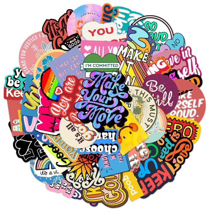 flash-sale-50pcs-colorful-healing-english-word-letters-series-graffiti-waterproof-stickers-helmet-skateboard-bicycle-luggage-decorative-sticker