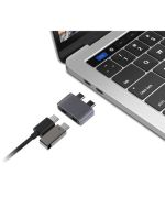 【⊕Good quality⊕】 bukan2581584811414 อะแดปเตอร์ Thunderbolt3คู่สำหรับ Macbook Pro/ Macbook Air พอร์ตป้องกันพอร์ตแบบ C พอร์ตคู่