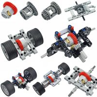 65414 62821 6573 MOC Differential Framed Gear Cars Building Blocks Technical Axle Wheels Set Chassis Part Compatible Bricks Toys Building Sets