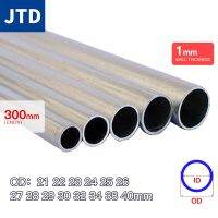 【CC】 JTD Pipe 1mm Thickness 21-40mm Straight 300mm Round 6063 Aluminum Alloy Tube