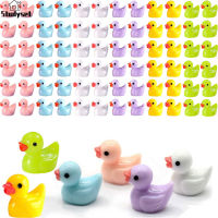 Studyset IN stock 300pcs Mini Resin Ducks Ornaments Multicolors Miniature Duck Figures For Craft Dollhouse Home Decorations