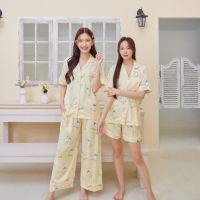 ชุดนอน Muslin pajamas  ชุดนอน  ซาติน Silk Satin ผ้านุ่มลื่น ใส่สบาย ( รุ่น T1028,N1028)