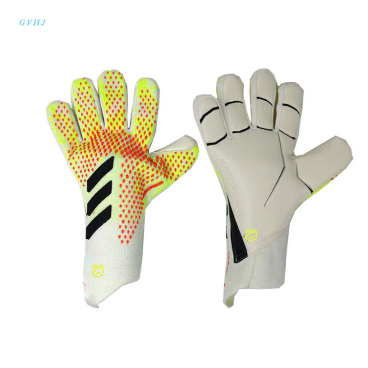 gvhj-ถุงมือผู้รักษาประตูฟุตบอล-ถุงมือฟุตบอลทำจากยางหนาระบายอากาศได้ดี