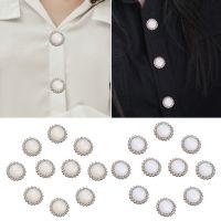 【CW】 10Pcs Alloy Rhinestone Clothing Buttons Sewing Needlework Accessories