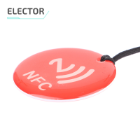 Elector NFC adhesive Dripping Card เส้นผ่านศูนย์กลาง35มม.NTAG213สมาร์ทการ์ด144ไบต์สำหรับ NFC enabled Phone Smart Business Card