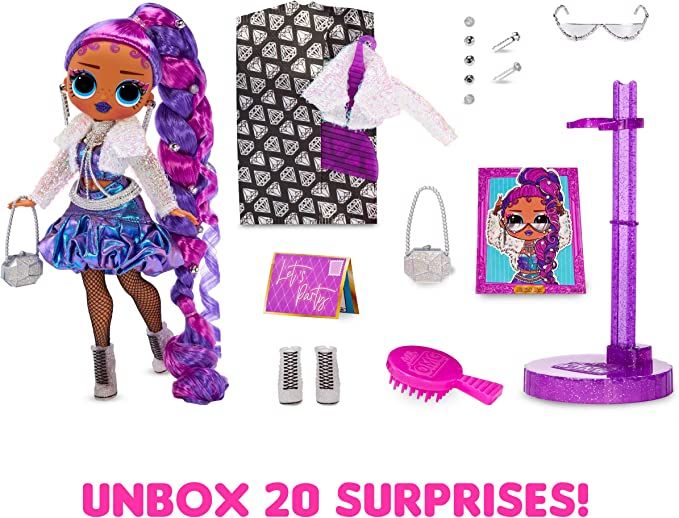 LOL Surprise OMG Queens Prism Fashion Doll with 20 Surprises Including  Outfit and Accessories for Fashion Toy, Girls Ages 3 and up, 10-inch doll 
