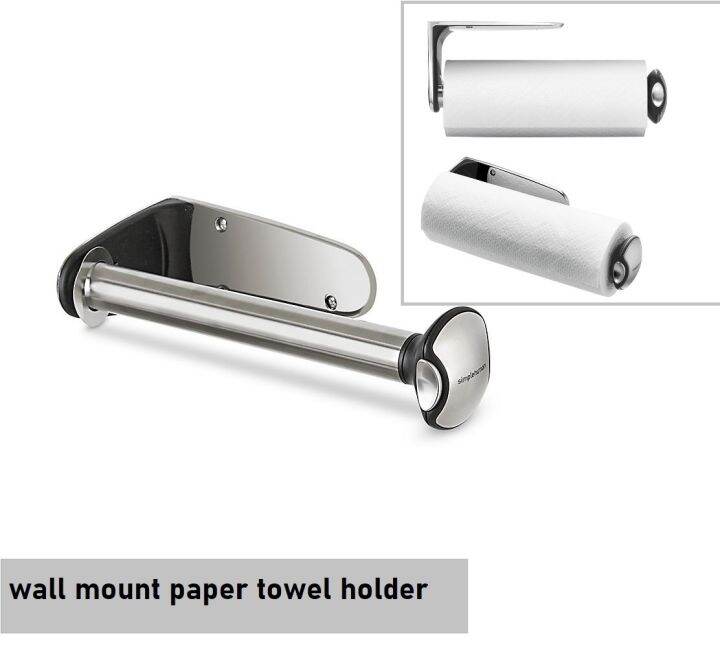 Simplehuman Wall Mount Paper Towel Holder (Stainless Steel) Lazada
