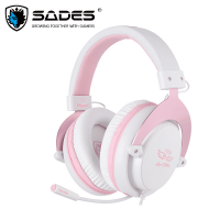 SADES Mpower Gaming Stereo Headset 3.5mm Headphones With Retractable Microphone Gamer Girl head set For PS4 For Xbox One For PC