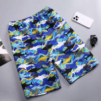 2023 New Original Beachwear Mens Large Quick Drying Loose Thin Five Cent Mens Shorts Sports Casual Floral Pants Popular Great White Swarm Shark