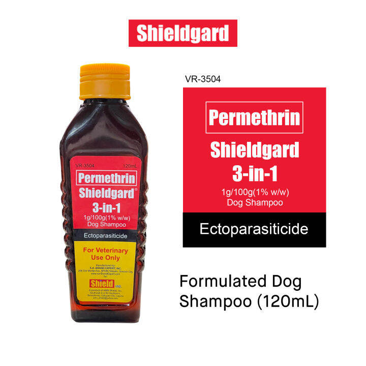 Shieldgard 3 in 1 Permethrin Dog Shampoo (120ml) Lazada PH