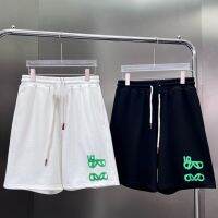 K159 LOEWE 2023 Summer Luojia new simple and fashionable loose drawstring elastic waistband terry cotton shorts cropped pants yj