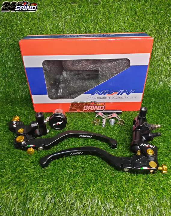 NISSIN BRAKE MASTER & CLUTCH LEVER V3 W/ SIDEMIRROR HOLDER UNIVERSAL