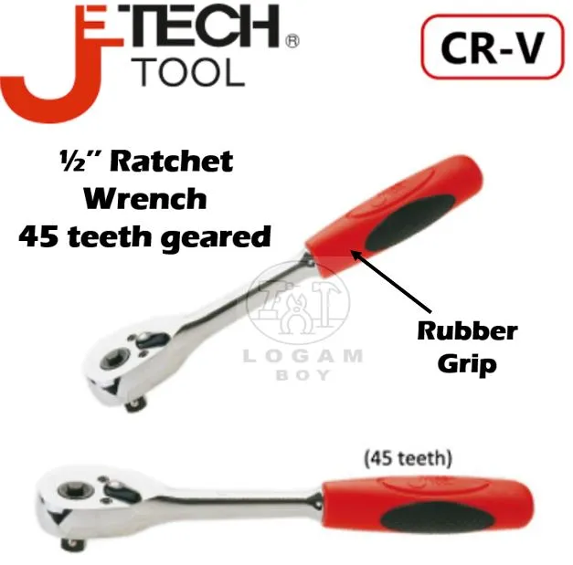 RATCHET WRENCH SPANNER JETECH 1/2'' 45 GIGI GEAR BOX SOCKET IMPACT ...