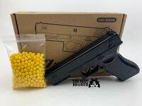 ปืนอัดลมสปริง ชักยิงทีละนัด C.7 Model (Glock19) บอดี้เหล็ก ฟรี" แถมลูกกระสุน 300 นัด