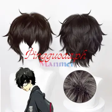 Persona 5 Joker Short Black Synthetic Men Cosplay Wigs