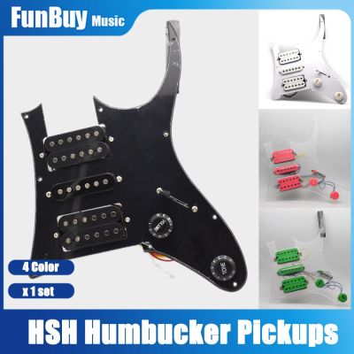‘【；】 1Set HSH Humbucker Prewired Pickguard Guitar Pickup Loaded Prewired Pickguard Scratch Plate Pickups