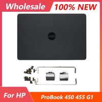 ใหม่สำหรับ HP ProBook 450 455 G1แล็ปท็อปจอแอลซีดีหน้าจอปกหลัง HingeCover ด้านหลังฝาด้านบนกรณีสีดำ