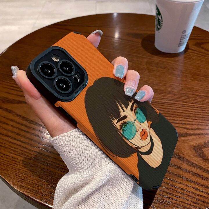 เคสโทรศัพท์มือถือ-ซิลิโคน-กันกระแทก-ลายเด็กผู้หญิงน่ารัก-สําหรับ-iphone-12-pro-max-x-xr-xs-max-se-7-plus-8-plus-13-pro-max-14-pro-max