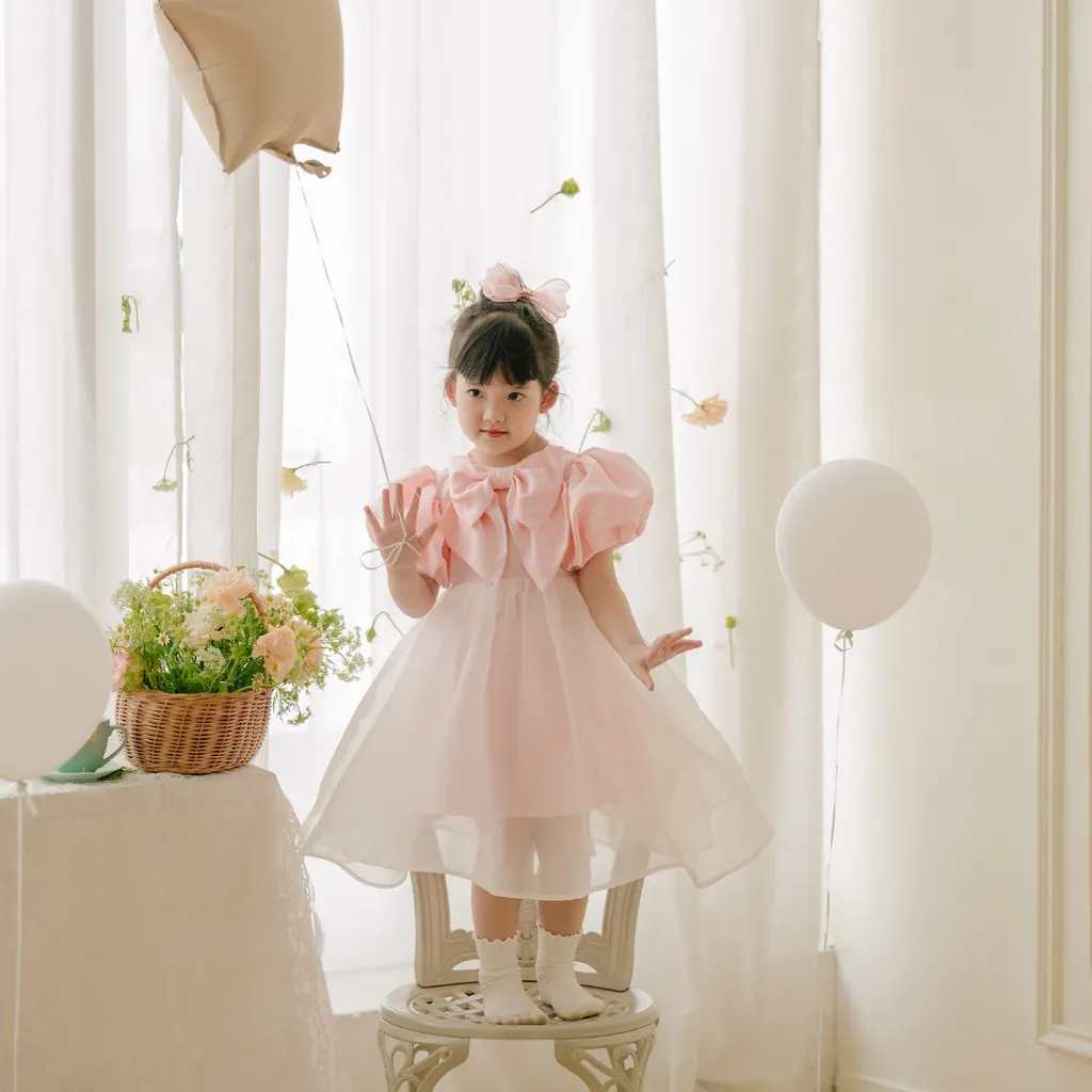 Váy cho bé Sora.bébé Amonde Sweet Dress dáng babydoll màu hồng ...