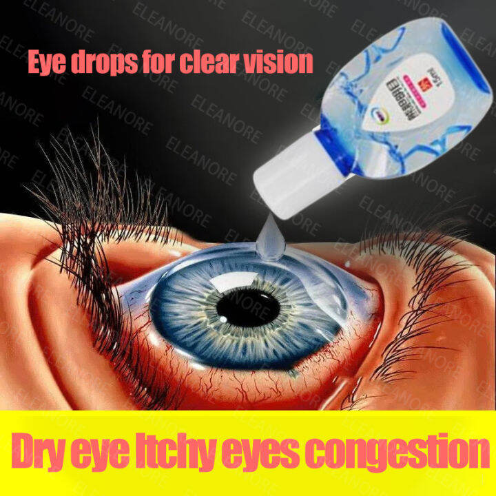 【Upgraded version】15ML crystalix for eyes drops blueberry eye drops