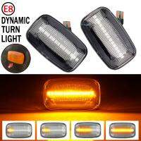 2Pcs Car Dynamic LED Side Marker Light Turn Signal Light for Land Cruiser 70 80 100 Series