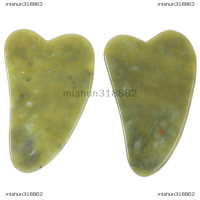 mishun318862 Gua Sha ธรรมชาติสีเขียวหยกผลึกหินคริสตัล bodys เครื่องมือนวดคณะกรรมการ