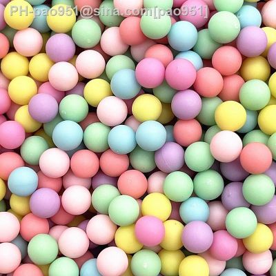 100pcs/lot 6mm Round Multi Color No Hole Acrylic Matte Beads Loose Beads for DIY Scrapbook Decoration Crafts Making
