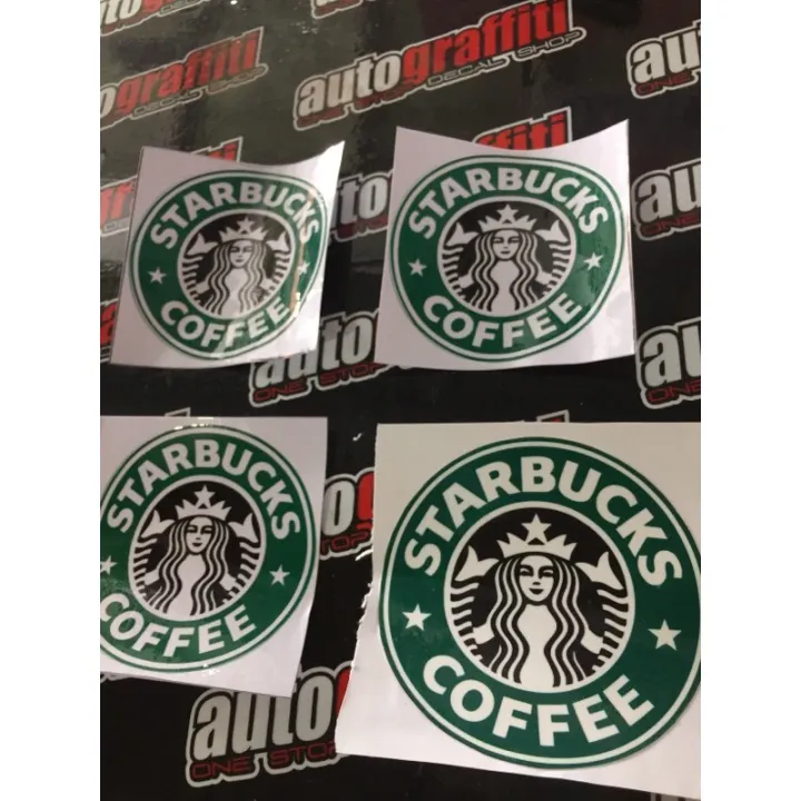 Starbucks Logo Sticker size 3.4x3.4 Lazada PH