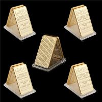 5Pcs Euro Gold Replica Bullion Bar Johnson Matthey Assayer &amp; Refiners Fine Gold 999 1 Ounce Troy Collectibles Coin