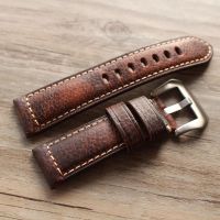 2022 new design Retro Leather Watchbands Version Classic Mens Watch Band 20 22 24 26mm For Panerai Strap high quality Wristband