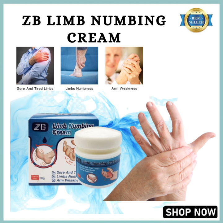 ORIGINAL ZB Limb Numbing Cream Muscle Cramps Finger Feet Numbness Joint
