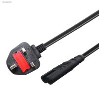 ❦◄♀ C7 Figure 8 Female 3 prong UK Plug AC Power CableS Lead Cord Adapter 1.5m/5ft