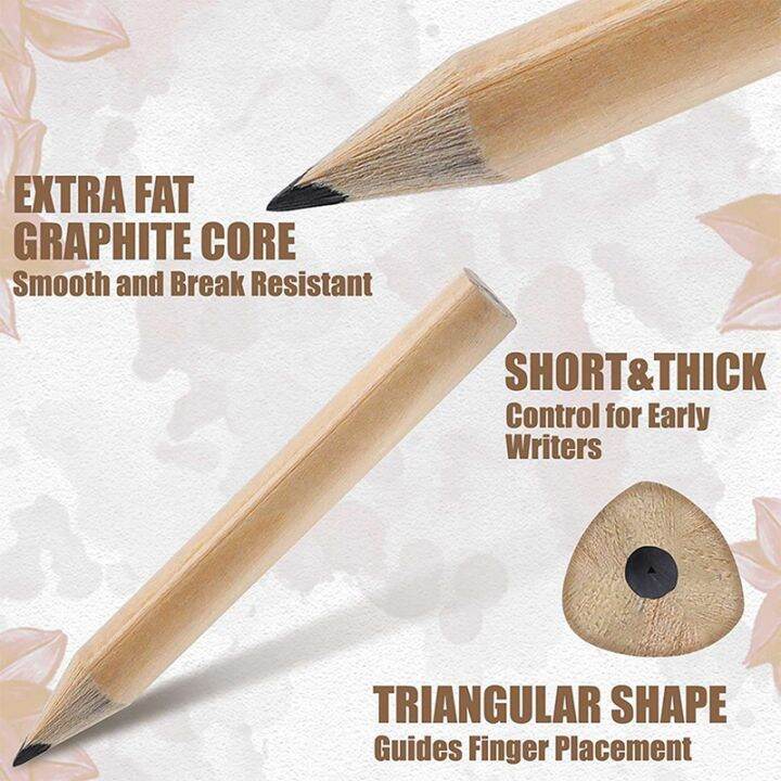 200pcs-3-5inch-wood-pencil-beginner-writing-pencil-students-sketch-pencil-stationery-hexangular-b