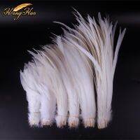 50pcs Pure White Rooster Tail Feathers 20-45cm/8-18inch Clothing Wedding Decoration Feathers Plumes for crafts