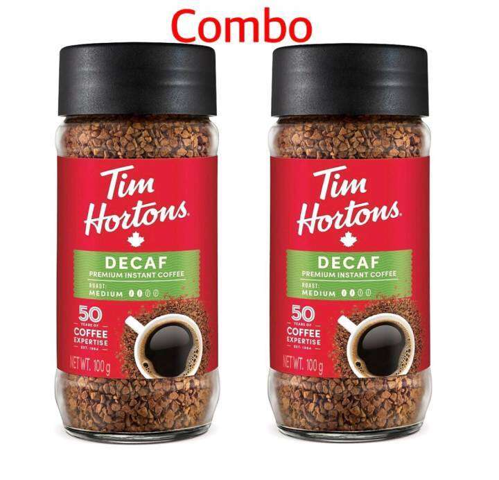 ON SALE Tim Hortons Decaf Instant Coffee 100g X 2 Lazada PH
