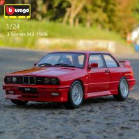 Bburago 1:24 BMW M3 E30 1988 3 Series Supercar Alloy Car Static Diecasts Vehicles Model Miniature Scale Collectible Toy