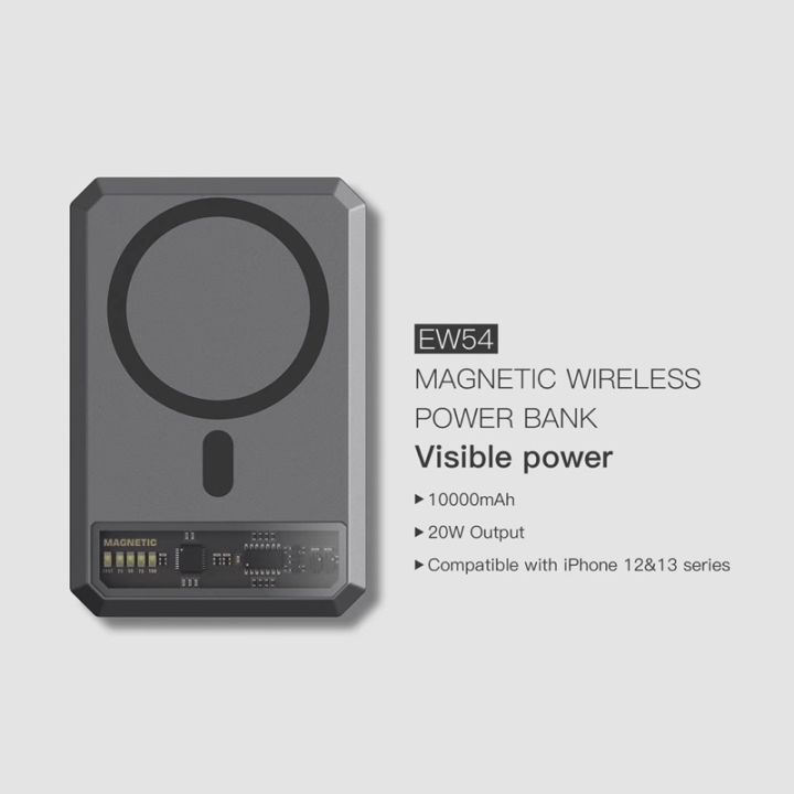 sy-eloop-ew54-magsafe-10000mah-แบตสำรอง-ไร้สาย-battery-pack-powerbank-พาวเวอร์แบงค์-wireless-charger