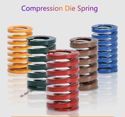 1Pcs Compression Die Spring Outer Diameter 12mm Rectangular Spring Inner Diameter 6mm Length 20-100mm Electrical Connectors