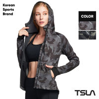 [TSLA] Womens Lightweight Active Performance Full-zip Hoodie Jacket I Women I Jacket I Full zip (TM-FKJ06)