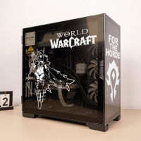 World Of Warcraft Gaming PC Case Stickers ATX Mid Computer Glass Skin Decorative Decal Waterproof Removable Sticker Hollow Out