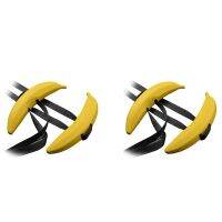 4X Banana Ox Horn Gym Dumbbells Barbell Bar Handle Weightlifting Pull Ups Hand Grip Ring Grippers Strength Training