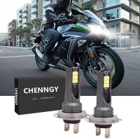 ชุดแปลงไฟหน้า LED H7 6000K สําหรับ Kawasaki Ninja 1000 650 300 2011-2015 ZX10R ZX6R 2003 2004-2016 2 ชิ้น 2PCS