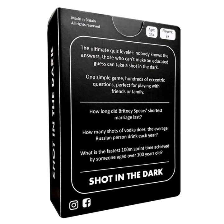 shot-in-the-dark-สุดยอดเกมตอบคำถาม-unorthodox-เกมการ์ดเกมครอบครัวเกมปาร์ตี้