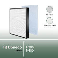 แผ่นกรองอากาศ True HEPA ขนาด AH300 250X250X30มม. สำหรับเครื่องฟอกอากาศ BONECO H300 H400