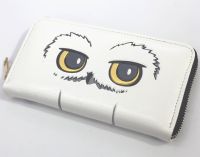White Owl Hedwig Mens Women Zipper-around Wallet Coin Purse Cartoon Unisex Wallets ID/Credit Card Holder
