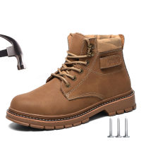 Winter Work Safety Shoes Men Anti-puncture Indestructible Protective Steel Toe Shoes Welder Work Safety Boots