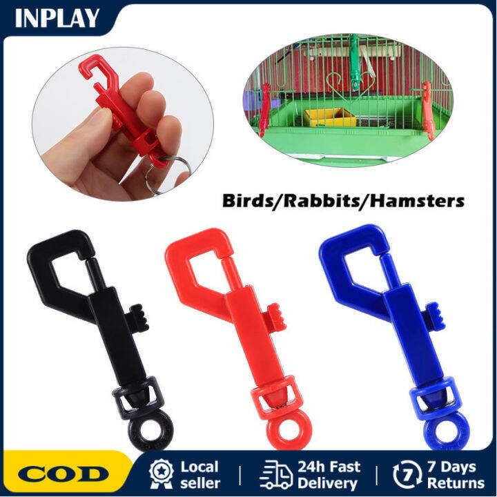 Plastic Cage Lock Bird Cage Hook LockPtype Safety Key Lock for Bird