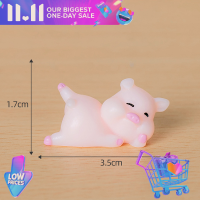 ?【Lowest price】Refreshing ตุ๊กตาหมูน่ารักขนาดเล็กรูปปั้นสัตว์มอสตกแต่งบ้านภูมิทัศน์ขนาดเล็กหมูน่ารักน่ารักอุปกรณ์ตกแต่งสวนนางฟ้า