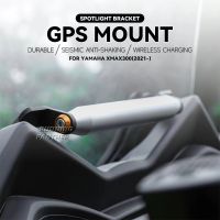 สำหรับ Yamaha X-MAX Xmax 300 XMAX300 2021รถจักรยานยนต์ GPS ที่วางศัพท์ USB Wireless Charger นำทาง Spotlight cket Mount Stand